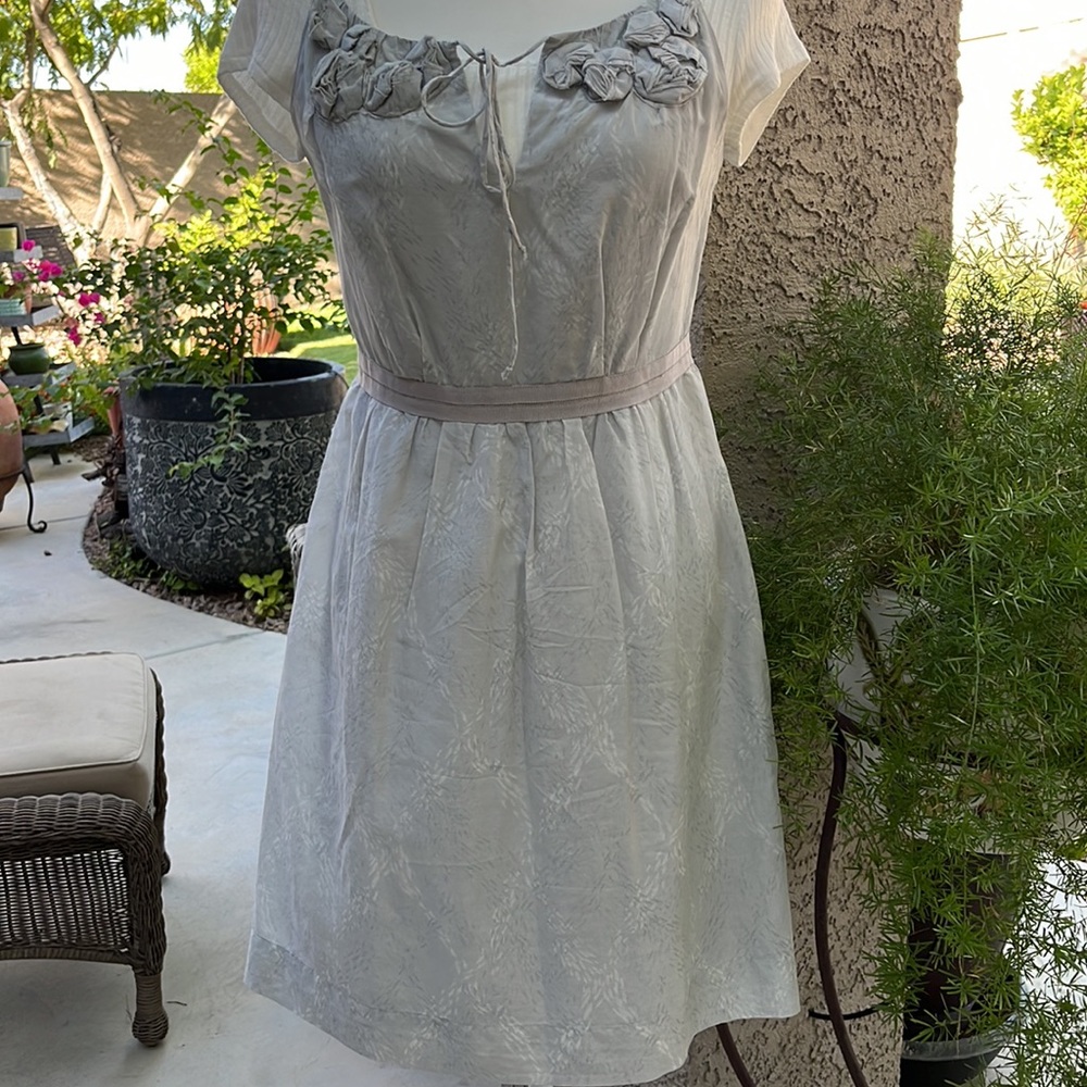 Ann Taylor light grey dress